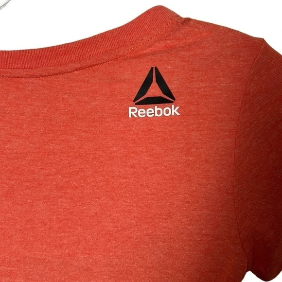 REEBOK women XS,SM CrossFit graphic crew Fef red tee shirt AJ1776. - Picture 3 of 11